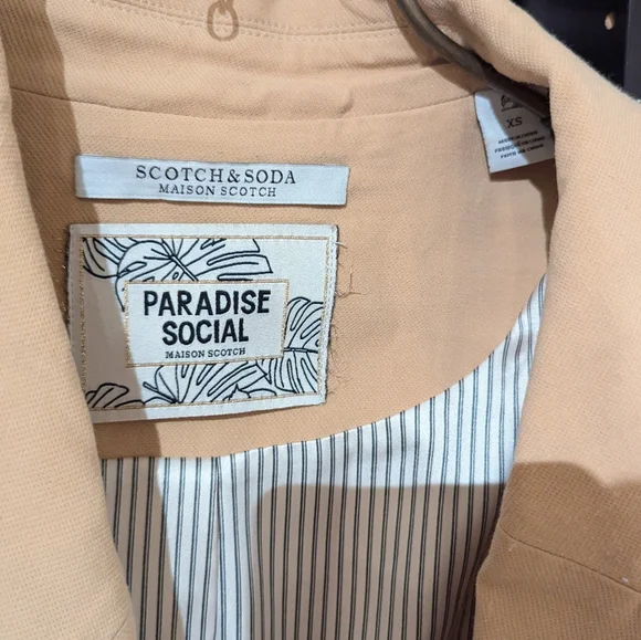 SCOTCH & SODA SS 2018 PARADISE SOCIAL TRENCH COAT US XS - Picture 3 of 4